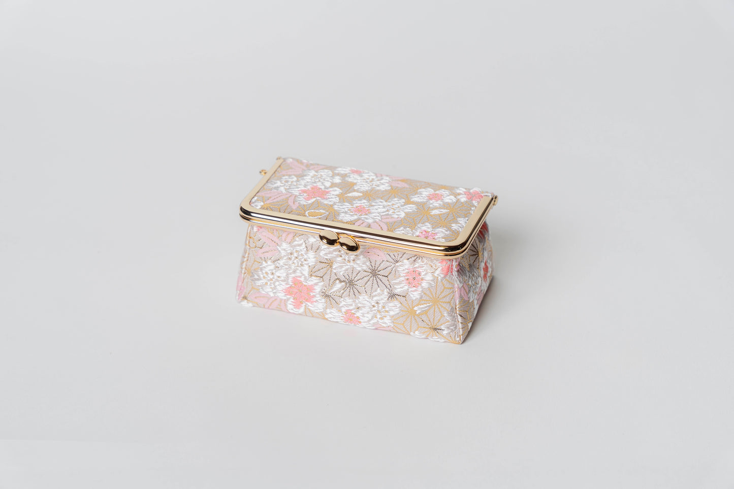 西陣織 鏡付きミニコスメBOX